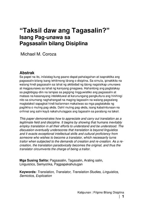 TAKSIL: Tagalog.
